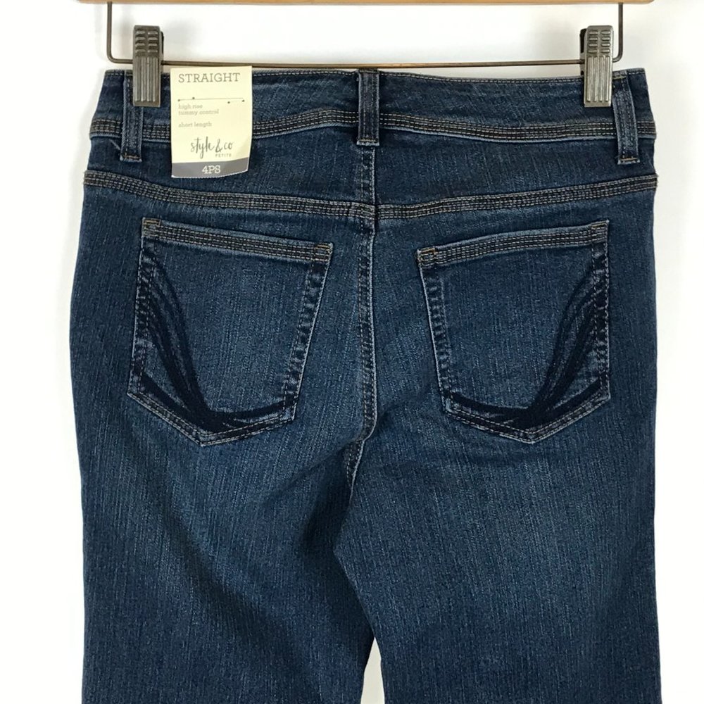 Style & Co Petite Straight-Leg Jeans - Picture 5 of 6